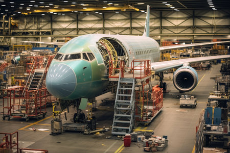 From Component to Convergence: Tracing the Journey of Airplane Parts on the Assembly Lineの素材