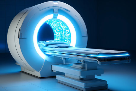 Cutting-edge Visualization: Captivating 3D Render of a State-of-the-Art MRI Scan Machineの素材