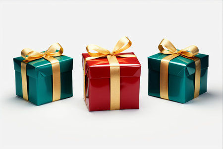 Vibrant and Festive: Exquisite Collection of Colorful Gift Wrapped Surprises;の素材