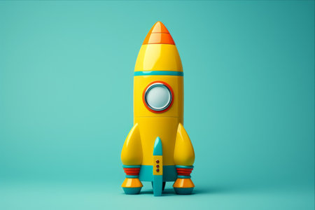 Into the Unknown: The Isolated Toy Rocket's Marvelous Journey - AR 3:2の素材