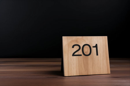 Reflections of March: Celebrating 25 Days of the Month on a Distinctive Wooden Floorの素材