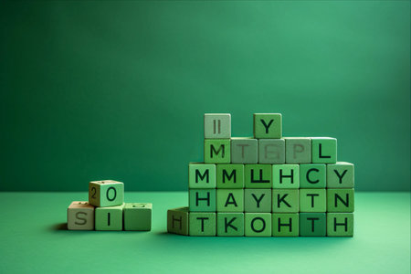 Building a Healthy Mindset: Prioritizing Your Mental Health with Green Conceptual Wordsの素材