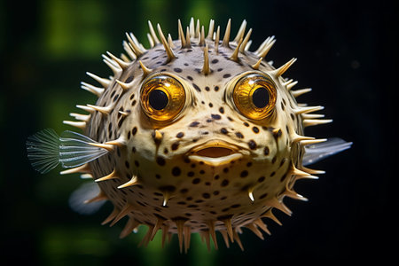 The Beauty and Peril of Puffer Fish: A Captivating 3:2 Perspectiveの素材
