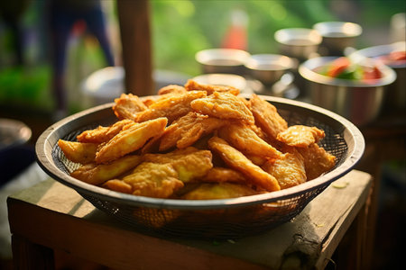 Sizzling Sensations: Exploring the Delightful Sala Lauak, a West Sumatran Fried Food Specialtyの素材