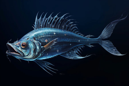 Exploring the Enigmatic Sloane Viperfish: A Mysterious Deep Ocean Creatureの素材