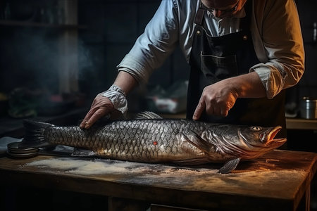 The Art of Mastering the Sturgeon Fish: A Culinary Delight Explored by an Expert Chefの素材