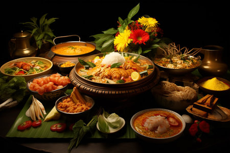 Exploring the Authentic Flavors of Thai Cuisine: A Gastronomic Journey in 3:2 Aspect Ratioの素材