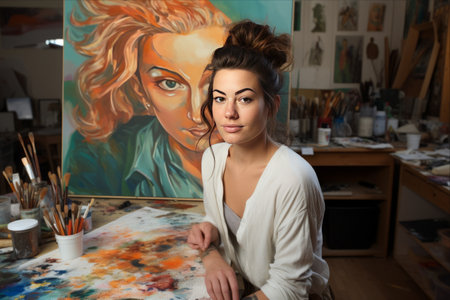 A Surreal Symphony: Exposing the Soul of an Artist Within Her Studioの素材