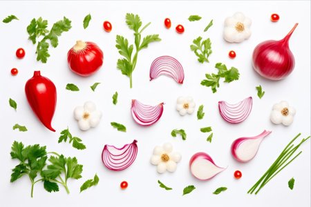 Wholesome Delight: Vibrant Vegetable Medley for a Healthful Dishの素材