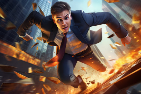 Unlocking Success: Embrace Speed and Seize the Business Concept --ar 3:2の素材