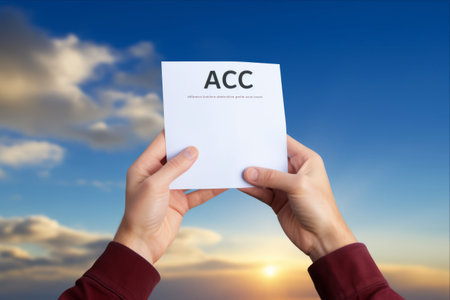 Manifesting Intentions: Hand of a Man Signing an Agreement on a Serene Sky Backgroundの素材