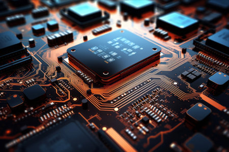Exploring the Cutting-Edge World of Printed Circuit Motherboards: A Technological Abstractの素材