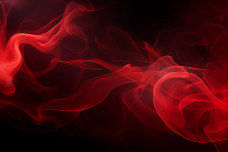 A Captivating Symphony of Red Smoke: Abstract Background with AR 3:2の素材