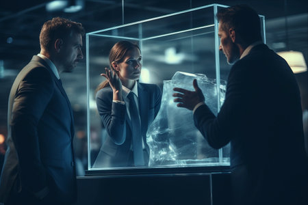 Innovative Ideas Unleashed: A Glimpse Behind the Glass with the Business Teamの素材