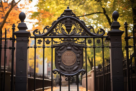 The Historical Significance of Granary Burial Ground: Unveiling the Metal Plaque at the Gateの素材