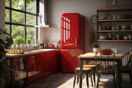 Stylishly Furnished Modern Kitchen: A Perfect Blend of Elegance and Functionalityの素材