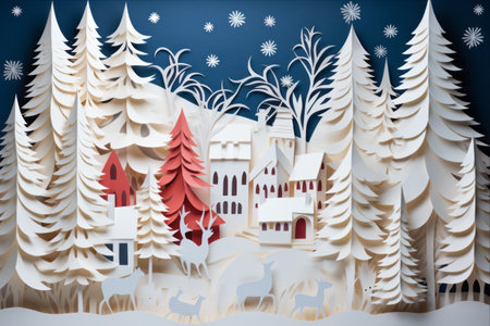Unwrapping the Festive Delights: The Artistry of Paper in Shaping Christmasの素材