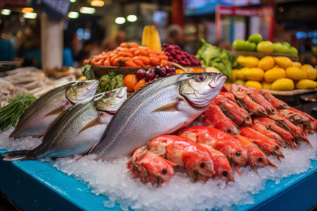 Discover the Aquatic Treasures at Santiago's Mercado Central: An Unforgettable Fresh Fish Experienceの素材