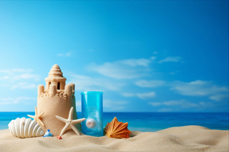 Capturing the Wonders of a Summer Family Getaway: Sandcastles, Sunscreen, and Seashellsの素材