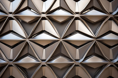 Unveiling Artistry: Exploring the Geometric Magnificence of Steel Metal Plate Wall Architectureの素材