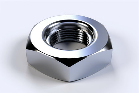 Shining Steel Nut: A Contrast of Strength and Simplicity -- AR 3:2の素材