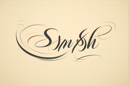 Graceful Expressions: Unveiling the Swash, Swoop, and Swish in our Hand-Drawn Calligraphy Signの素材