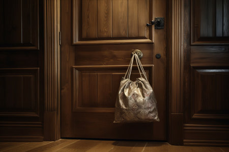 The Unexpected DIY Solution: Transforming a Stuffed Bag into a Stylish Wooden Door Holderの素材
