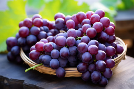 The Power-Packed Benefits of Grapes: A Nutrient-rich Source of Antioxidants and Essential Vitaminsの素材