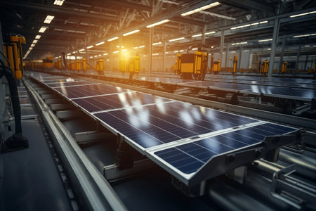 Revolutionizing Solar Panel Production: A Glimpse into the Advanced Factory's Cutting-Edge Processの素材