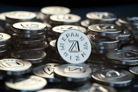 Shining Symbolism: A Close-Up of Zinc and Silver Pills, AR 3:2の素材