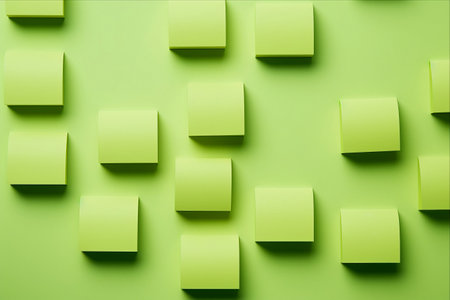 Unleashing the Potential: Innovative Business Ideas on Green Sticky Notesの素材