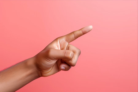 Guiding Towards Success: Hand Pointing Up in a 3:2 Aspect Ratioの素材