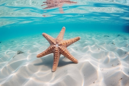 Tranquil Escapes: Discovering Serenity with Starfish Underwaterの素材