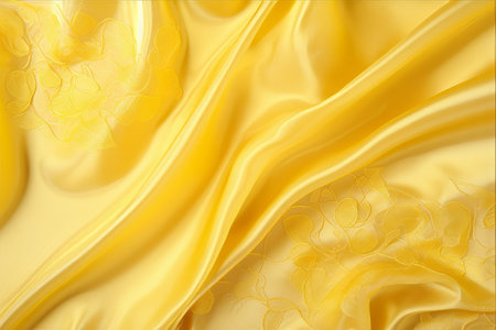 Golden Silk Elegance: A Stunning Wedding Backdrop & Designer Blank Canvasの素材