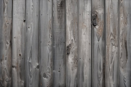 Muted Elegance: Exploring the Textures of a Gray Wooden Fenceの素材