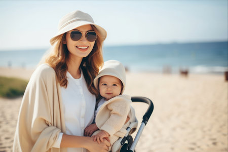 Beachside Bliss: Embracing the Joys of Family Time and Travelの素材