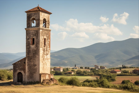 The Iconic Belfry of Siatista: Unveiling the Elements Shaping a Town in West Macedonia, Greeceの素材