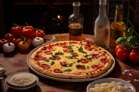 A Slice of Authenticity: Capturing Italian Pizza Perfection in Venice, Italyの素材