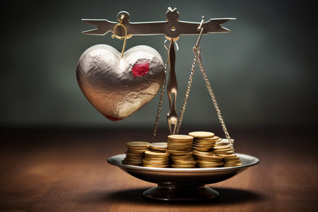 Balancing the Scale: Exploring the Order of Priority in LifeâLove and Money in a 3:2 Ratioの素材