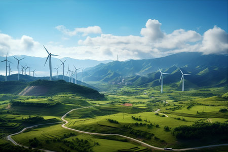 A Glimpse into the Futuristic Wind Power Complex at Changbin Industrial Park, Taiwan: June 25, 2023の素材