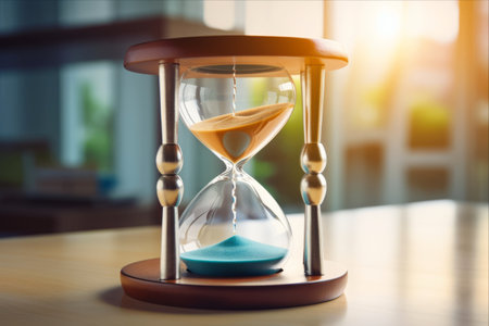 Time Management: Leveraging the Hour Glass and Calendar for Essential Appointments, Schedules, and Deadlinesの素材