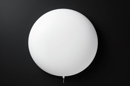 Innovative White Paper Bubble: Enhancing Text Visibility on a Striking Black Background (AR 3:2)の素材