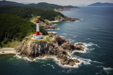 Preserving the Rich Heritage: Mihonoseki Lighthouse, a Treasured Cultural Jewel in Shimane Prefecture, Japanの素材