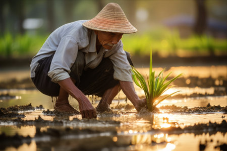 The Vital Role of Rice Planting in Indonesia's Food Security: Meeting the Demands of a Rice-Consuming Nationの素材