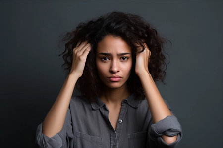 Remembering the Unforgettable: A Portrait of Frustration and Stress in a Young Mixed Race Womanの素材