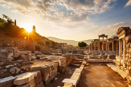 Unveiling the Magnificence of Ephesus: Exploring the Ancient City in Selcuk, Turkeyの素材