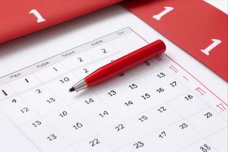 Memorable Moments Marked: A Red Circle Highlights July 11th on the Calendar â AR 3:2の素材