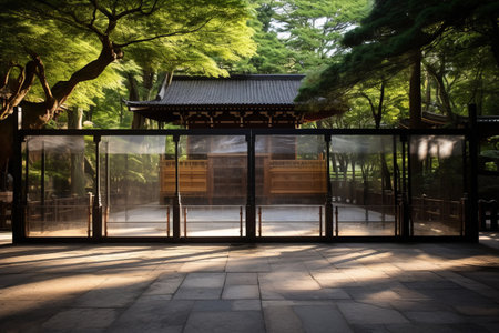 Nezu Shrine's Sukibei: A Captivating View of an Important Cultural Property in Tokyo's Summerの素材