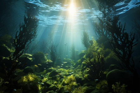 Harmony in the Depths: Exploring the Enchanting Melodies of Kelp Forests' Submerged Symphonyの素材