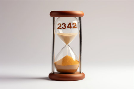 Capturing Time: Exploring the Symbolic Hourglass and Calendar on October 2ndの素材